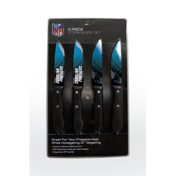 The Sports Vault Carolina Panthers Knife Set - Steak - 4 Pack 7183110205